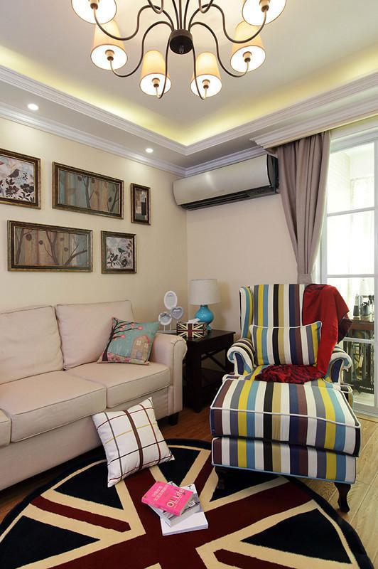 80平方小户型两室一厅混搭设计