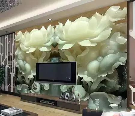 用翡翠做电视背景墙