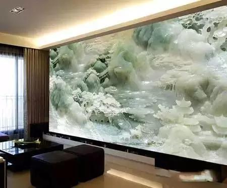 用翡翠做电视背景墙