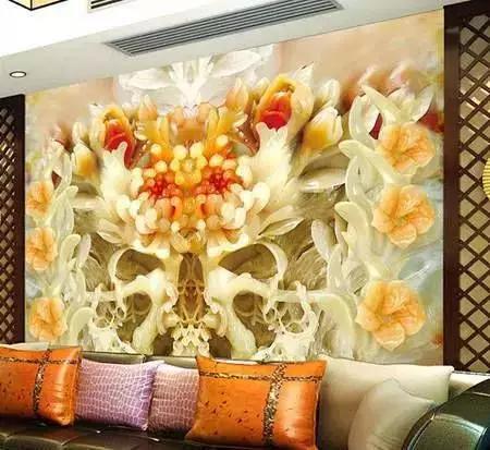 用翡翠做电视背景墙