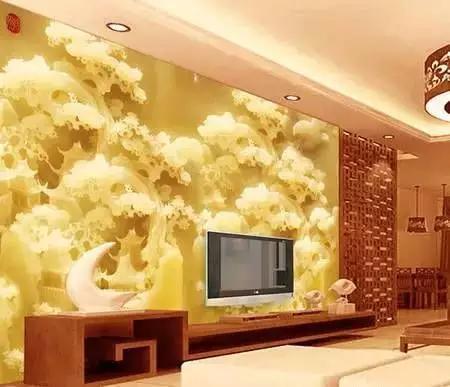 用翡翠做电视背景墙