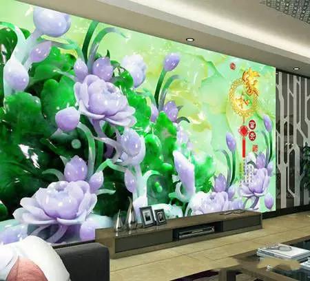 用翡翠做电视背景墙