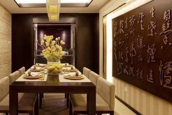 中式风格装修的餐厅