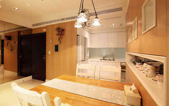 美式田园风格小三房装修案例