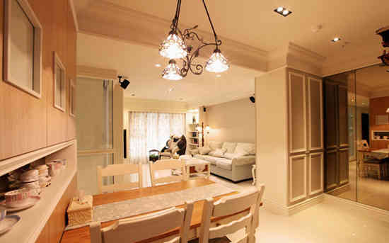 美式田园风格小三房装修案例