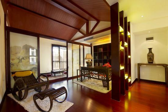 中式风格典雅书房装修案例