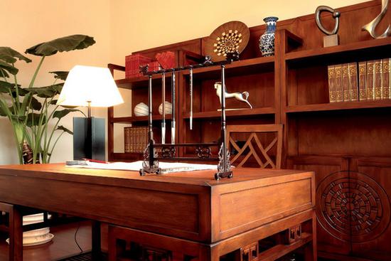 中式风格典雅书房装修案例