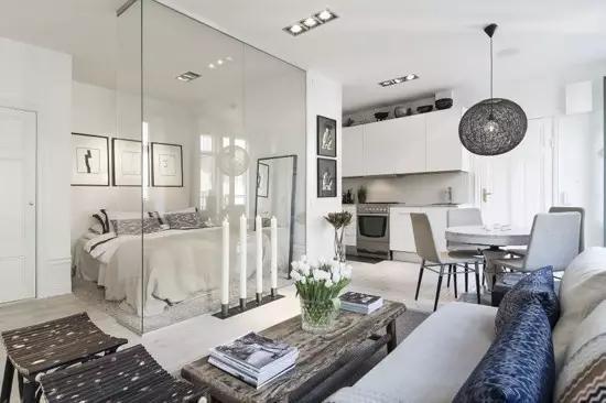 客厅餐厅厨房一体装修方案