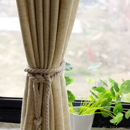 天然亚麻面料窗帘
