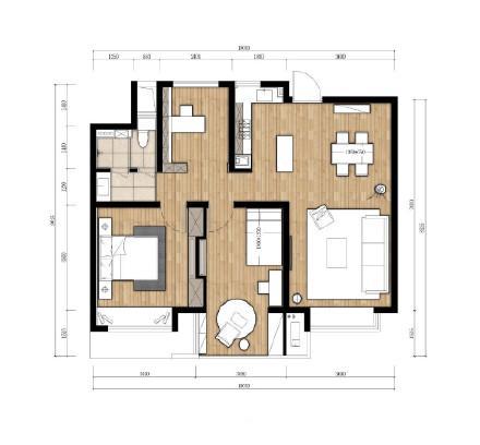3居室阳光北欧风装修