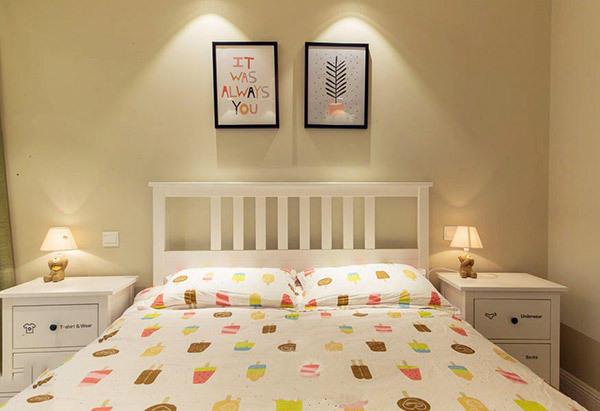 淡黄色清新北欧风两居室装修