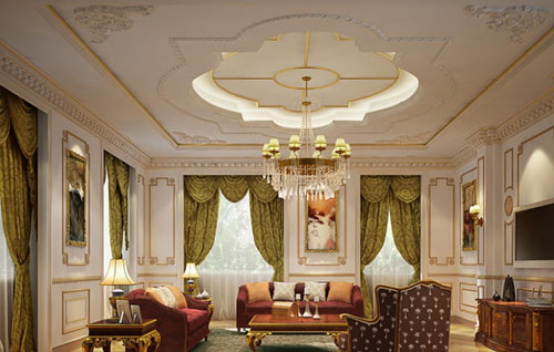 客厅吊顶装修案例