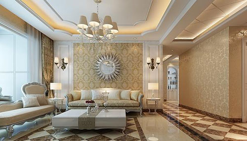 客厅吊顶装修案例