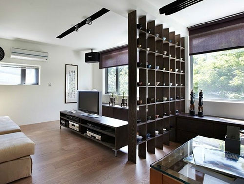 客厅隔断用博古架