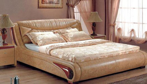 皮艺床如何搭配