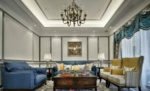 美式风格混搭轻奢别墅装修