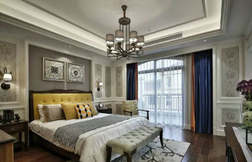 美式风格卧室装修颜色搭配，让你体验绝妙舒适感