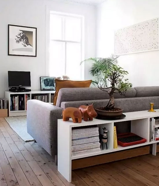 木板做木架放沙发后