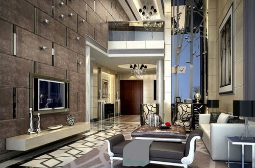 客厅电视背景墙装修案例