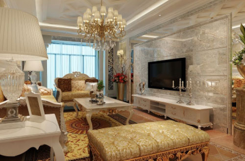 客厅电视背景墙装修案例