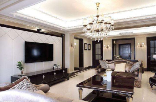 客厅电视背景墙装修案例