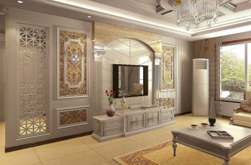 客厅电视背景墙装修案例