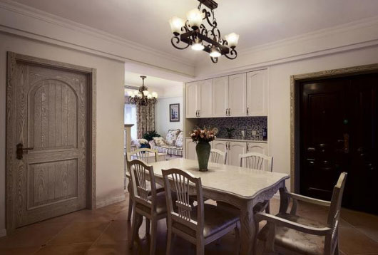 复古风格餐厅装修,两房装修案例