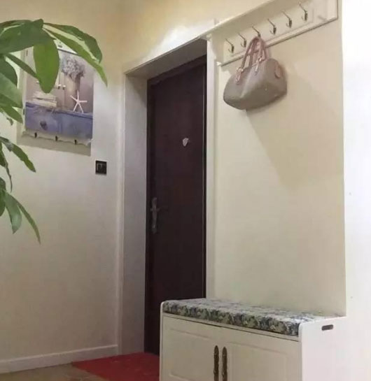 绿色隔断墙,电视背景墙