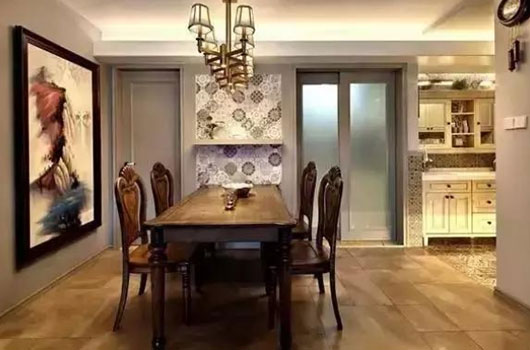 复古美式风格三房装修