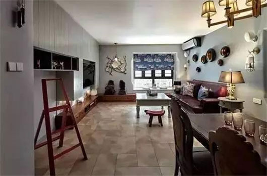 复古美式风格三房装修