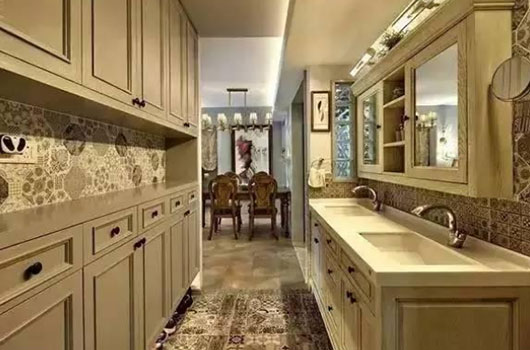 复古美式风格三房装修