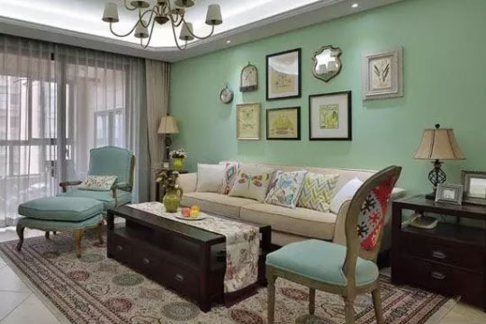 美式乡村风大三房装修