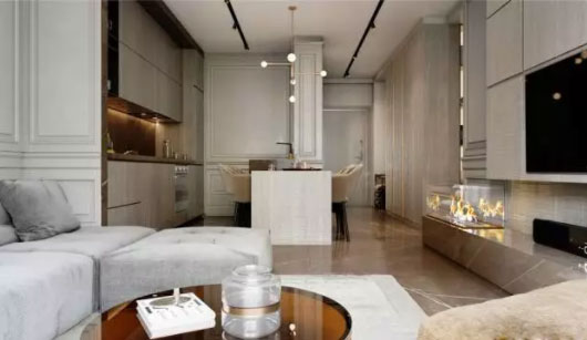 客厅餐厅厨房一体