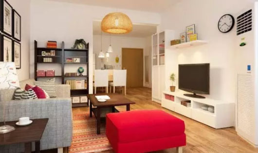 两房装修没吊顶墙面刷白