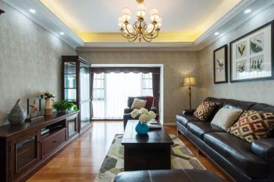 美式风格三房装修案例