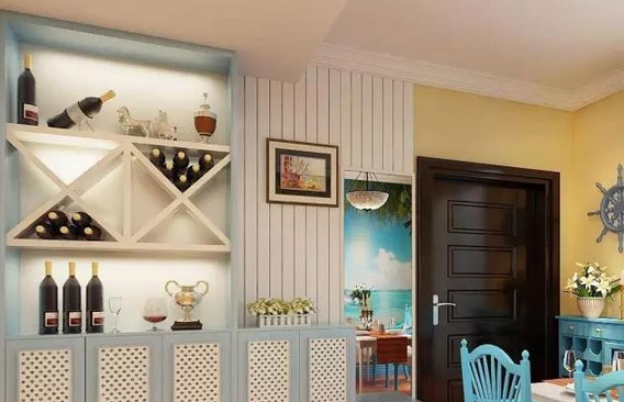 带酒柜的餐厅装修案例