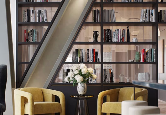 客厅式书房装修