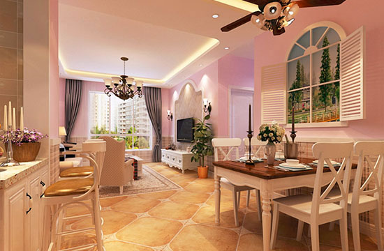 美式田园风格三房装修