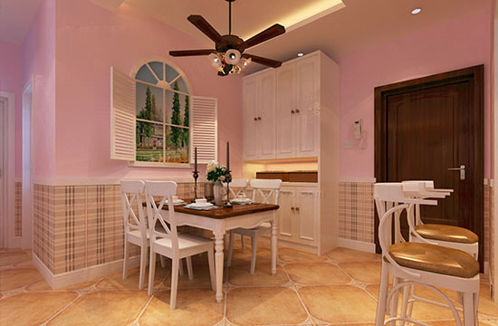 美式田园风格三房装修