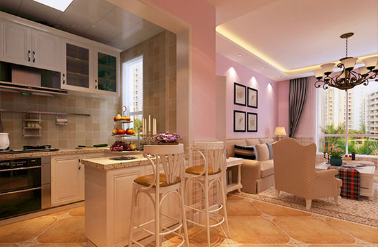 美式田园风格三房装修