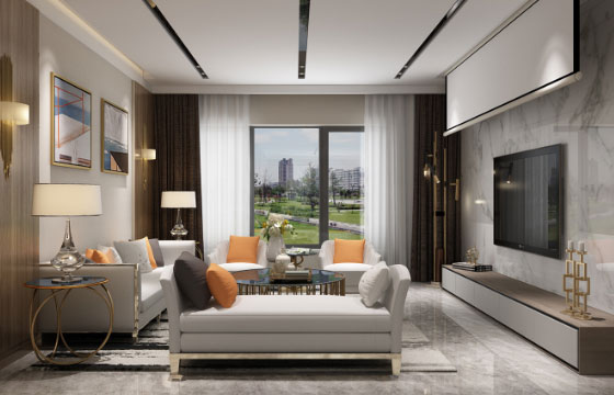 轻奢风格三房装修