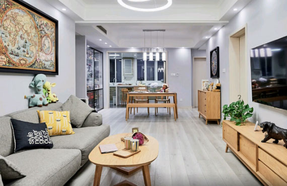 餐厅玻璃储物柜