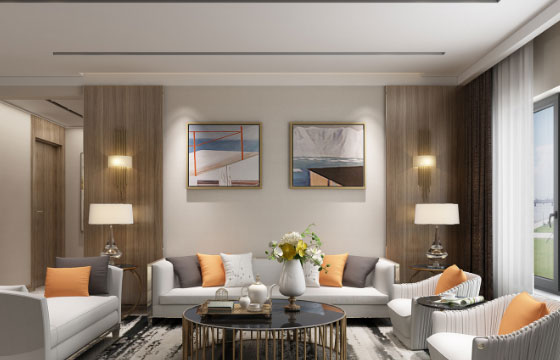 轻奢风格三房装修