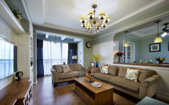 美式风格三房装修