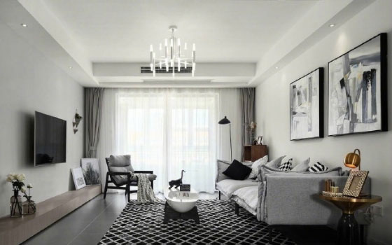 现代风格两房装修