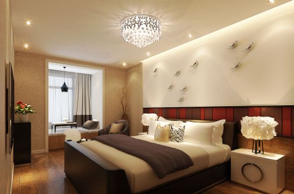 现代风格两房装修效果图