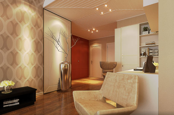 现代风格两房装修效果图