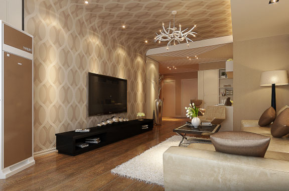 现代风格两房装修效果图