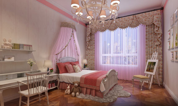 美式风格三房两厅装修效果图