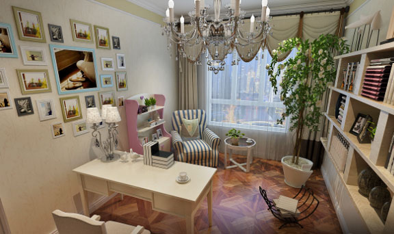 美式风格三房两厅装修效果图